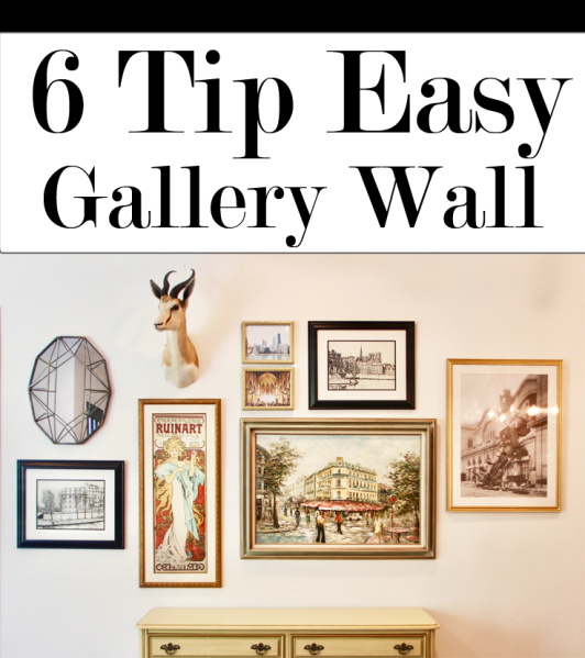 6 Tips for an Easy Gallery Wall | The Artesian Project | www.theartesianproject.com